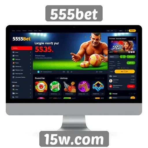 Interface e usabilidade do site 555bet